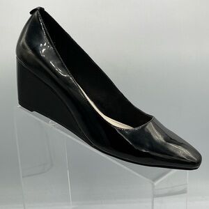 Anne Klein Isley Wedge i flex Women's 9 M Black Patent Dress Pump Stylish